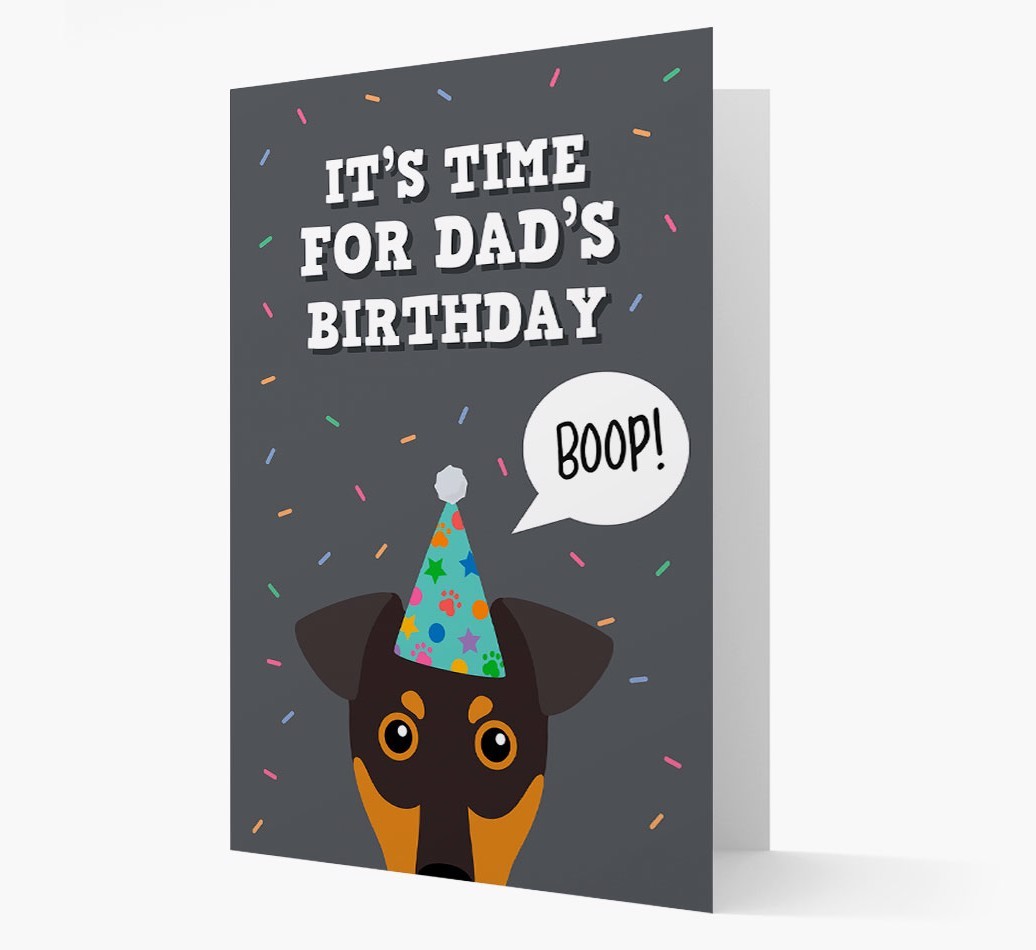 Dad's Birthday Boop: Personalised {breedFullName} Card