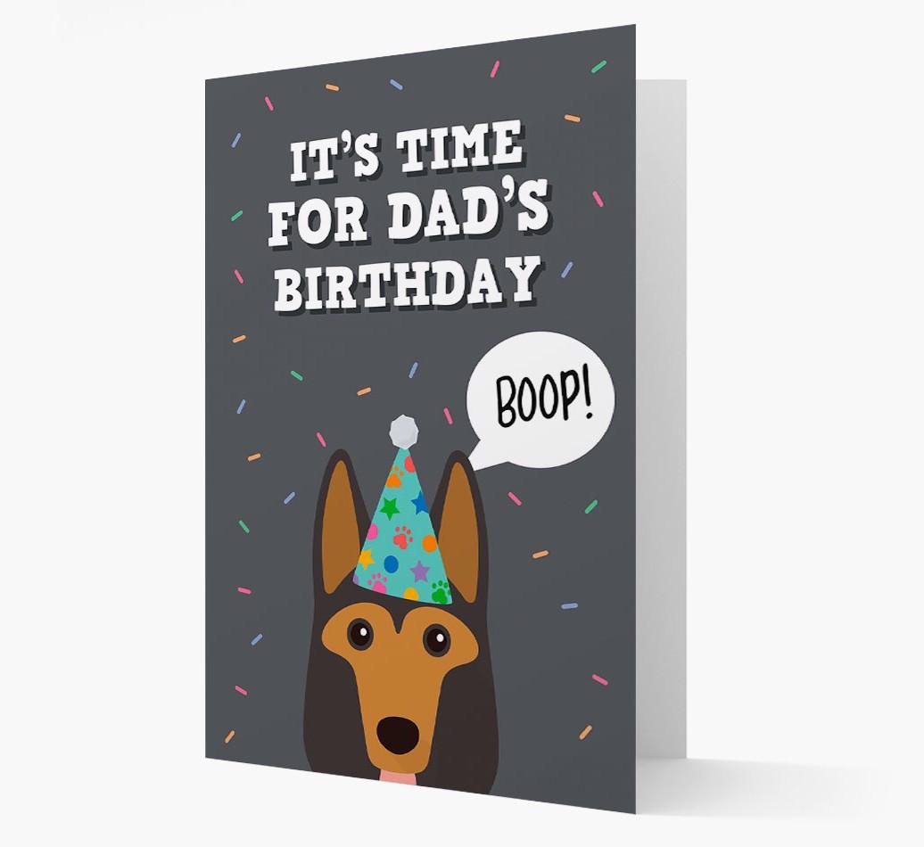 Dad's Birthday Boop: Personalised {breedFullName} Card