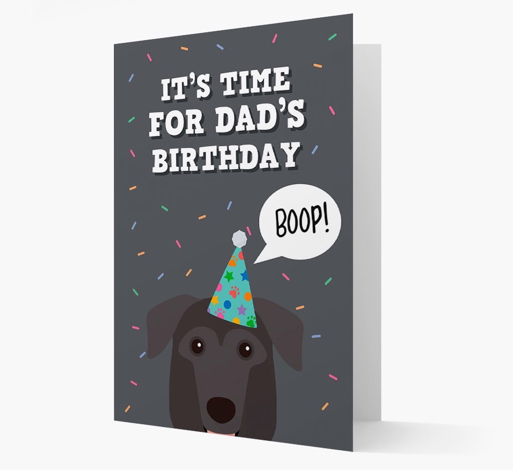 Dad's Birthday Boop: Personalised {breedFullName} Card