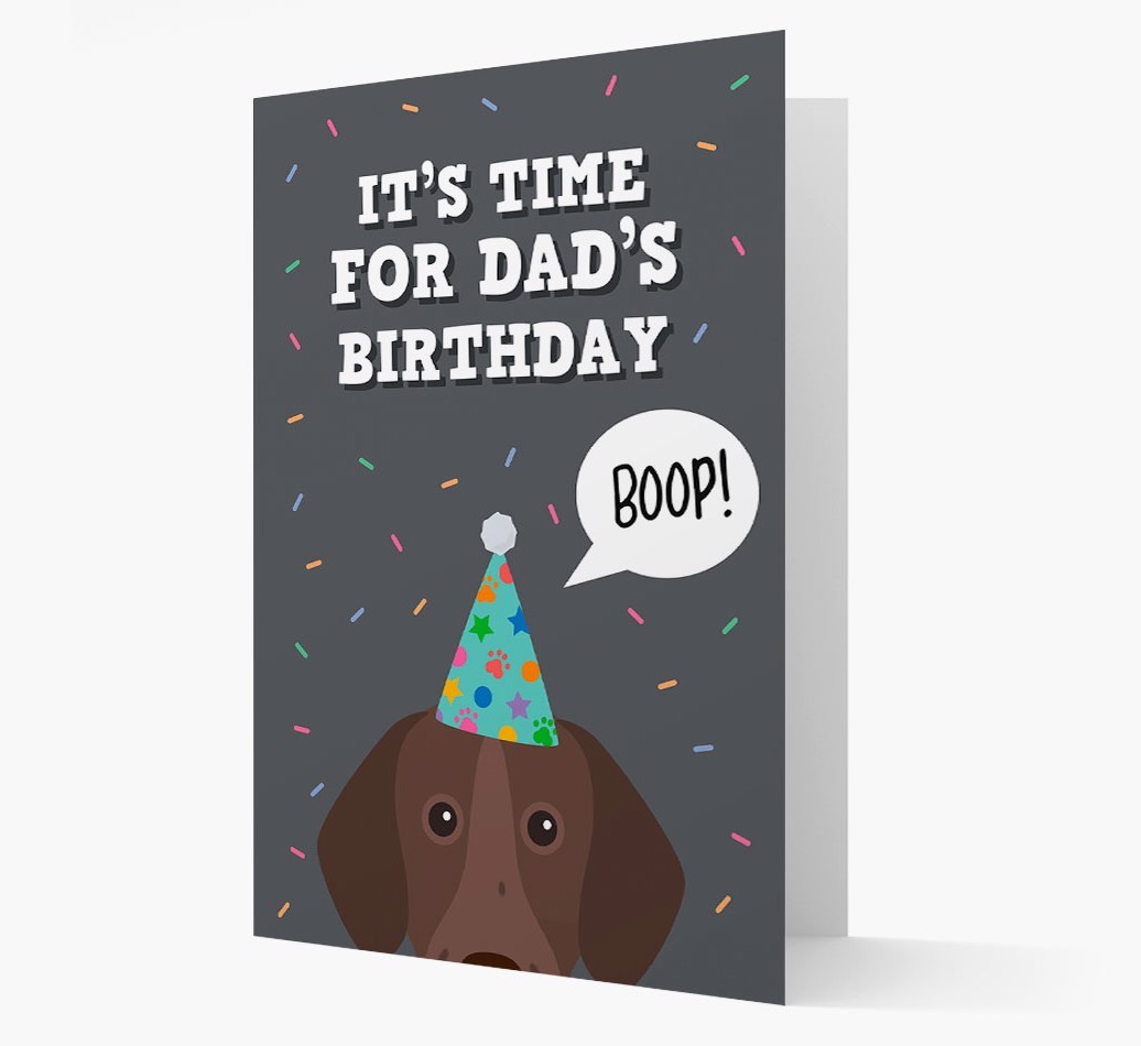 Dad's Birthday Boop: Personalised {breedFullName} Card