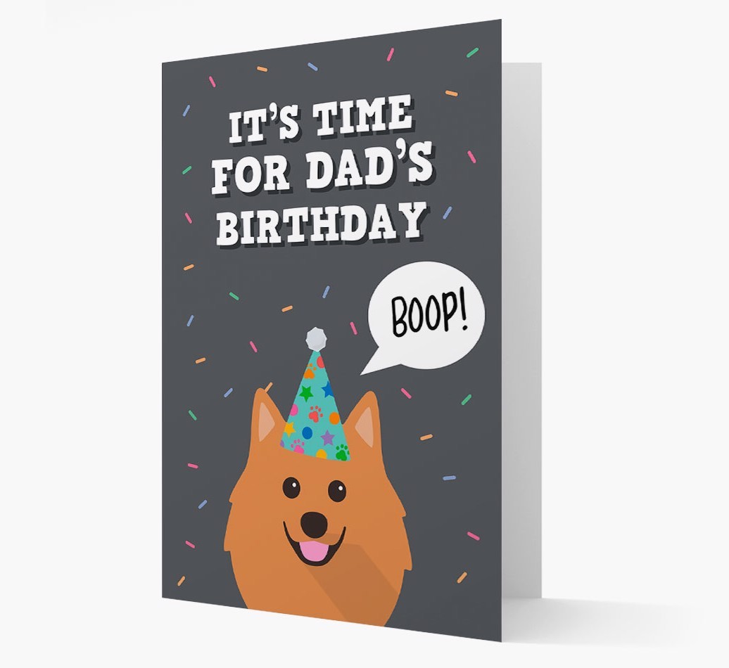 Dad's Birthday Boop: Personalised {breedFullName} Card