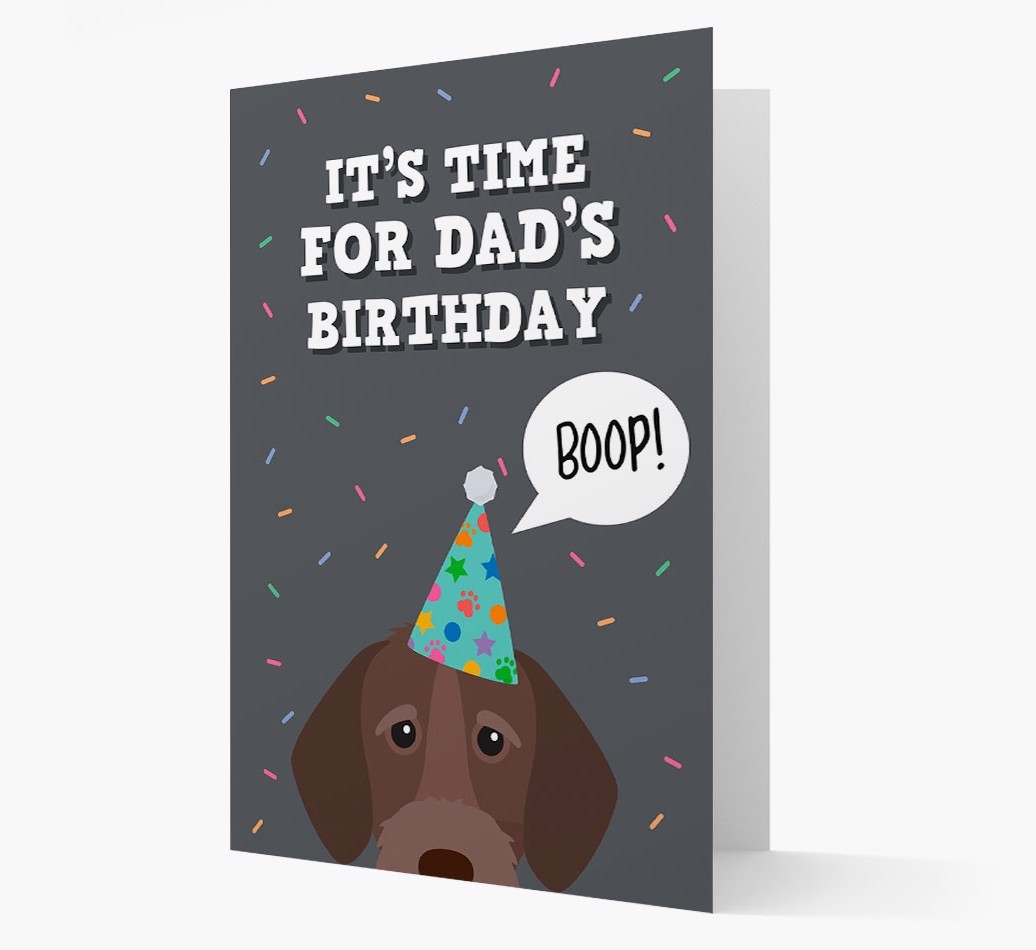 Dad's Birthday Boop: Personalised {breedFullName} Card
