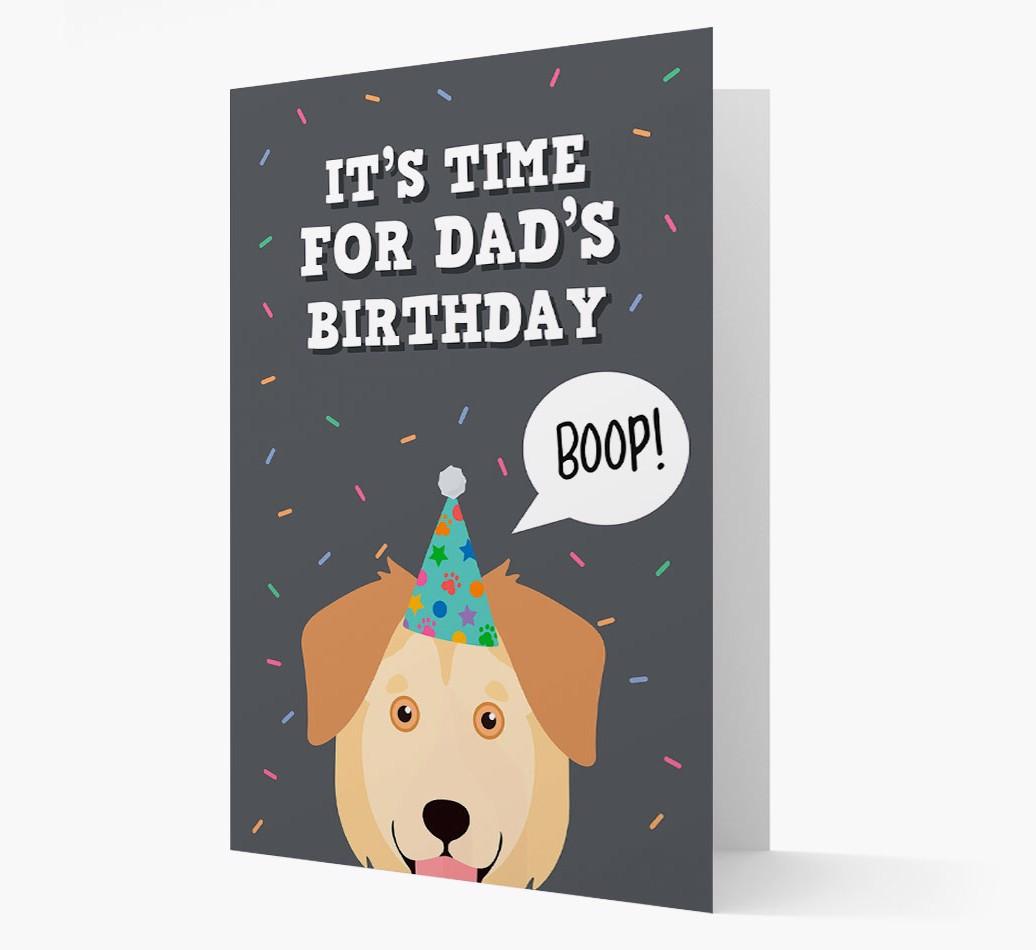 Dad's Birthday Boop: Personalised {breedFullName} Card
