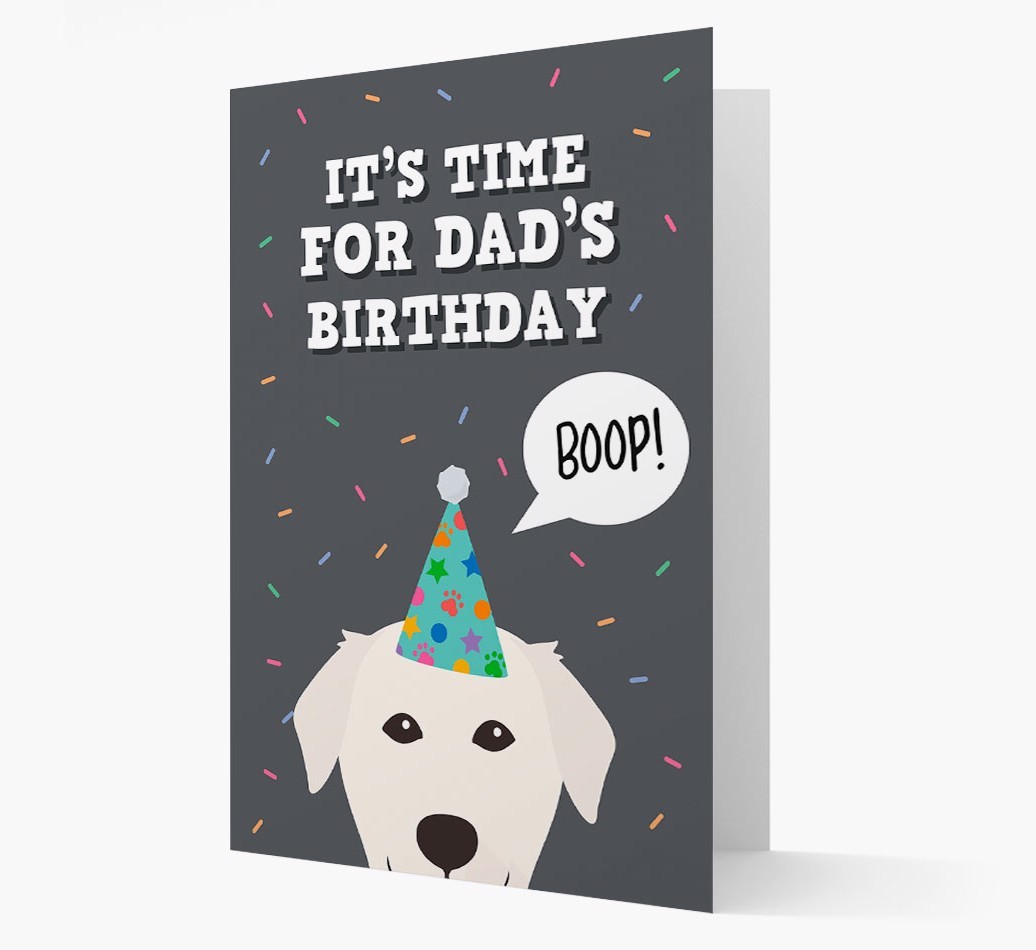 Dad's Birthday Boop: Personalised {breedFullName} Card