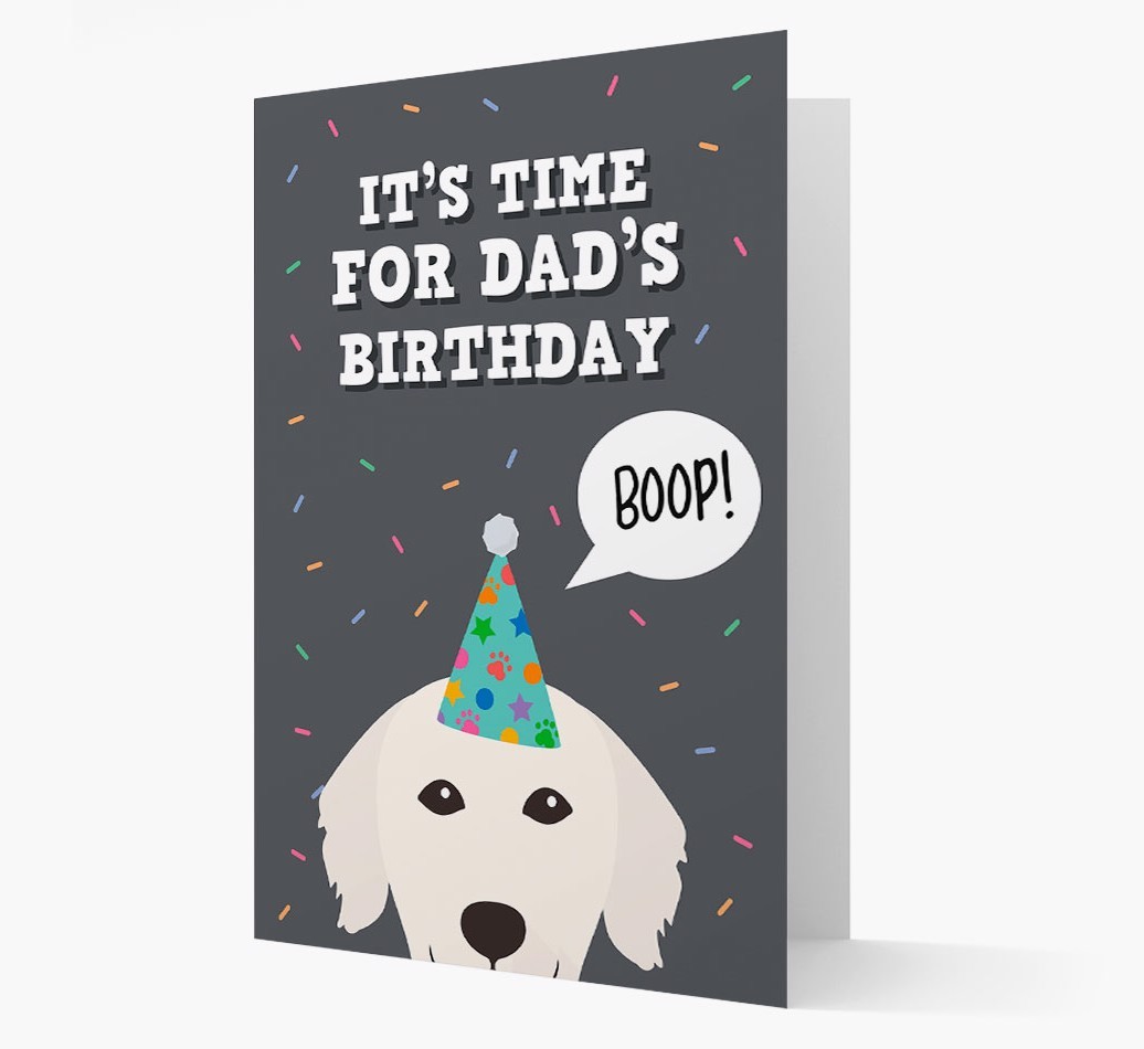 Dad's Birthday Boop: Personalised {breedFullName} Card