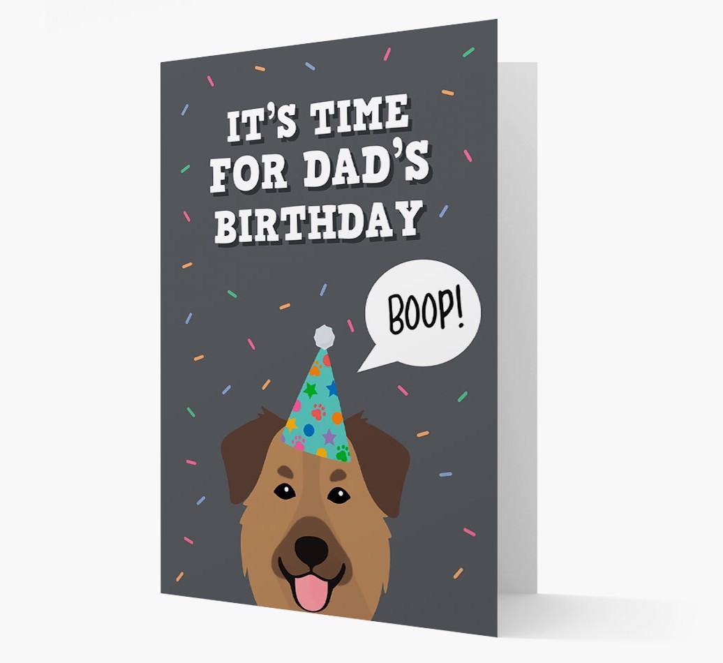 Dad's Birthday Boop: Personalised {breedFullName} Card