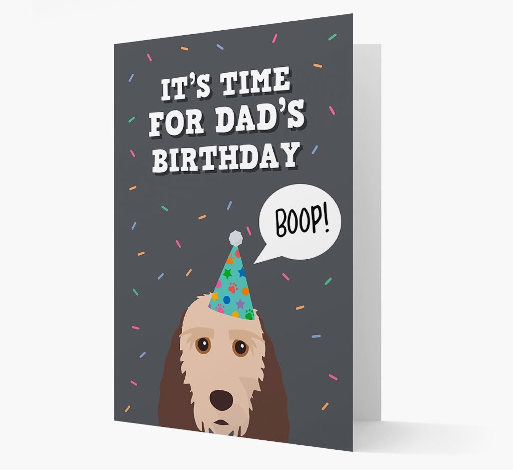 Dad's Birthday Boop: Personalised {breedFullName} Card