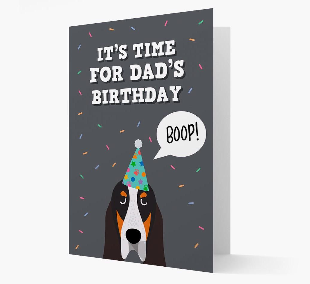 Dad's Birthday Boop: Personalised {breedFullName} Card