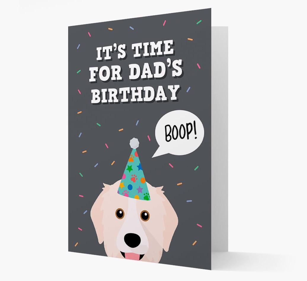 Dad's Birthday Boop: Personalised {breedFullName} Card