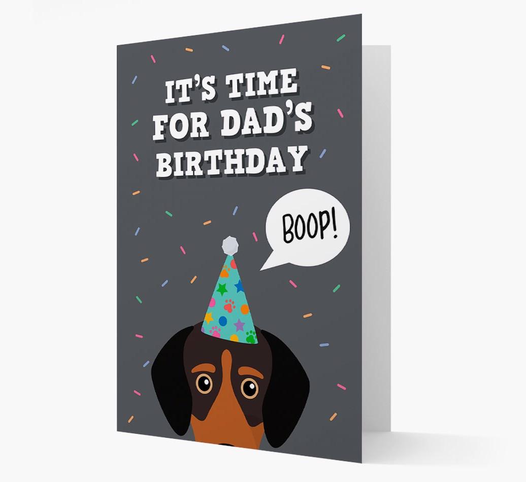 Dad's Birthday Boop: Personalised {breedFullName} Card