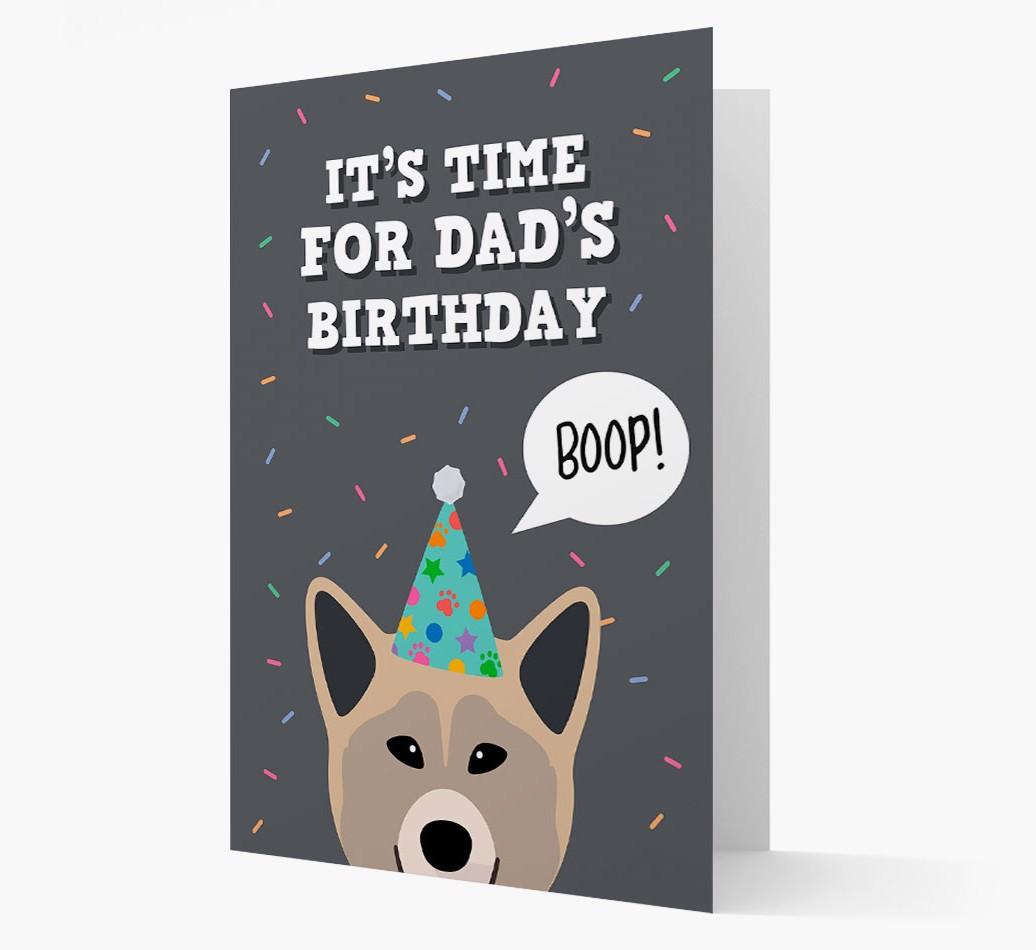 Dad's Birthday Boop: Personalised {breedFullName} Card