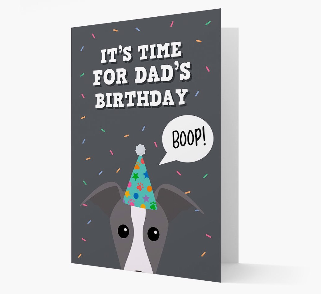 Dad's Birthday Boop: Personalised {breedFullName} Card