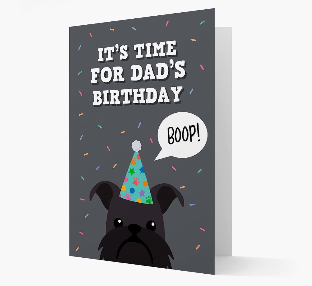 Dad's Birthday Boop: Personalised {breedFullName} Card