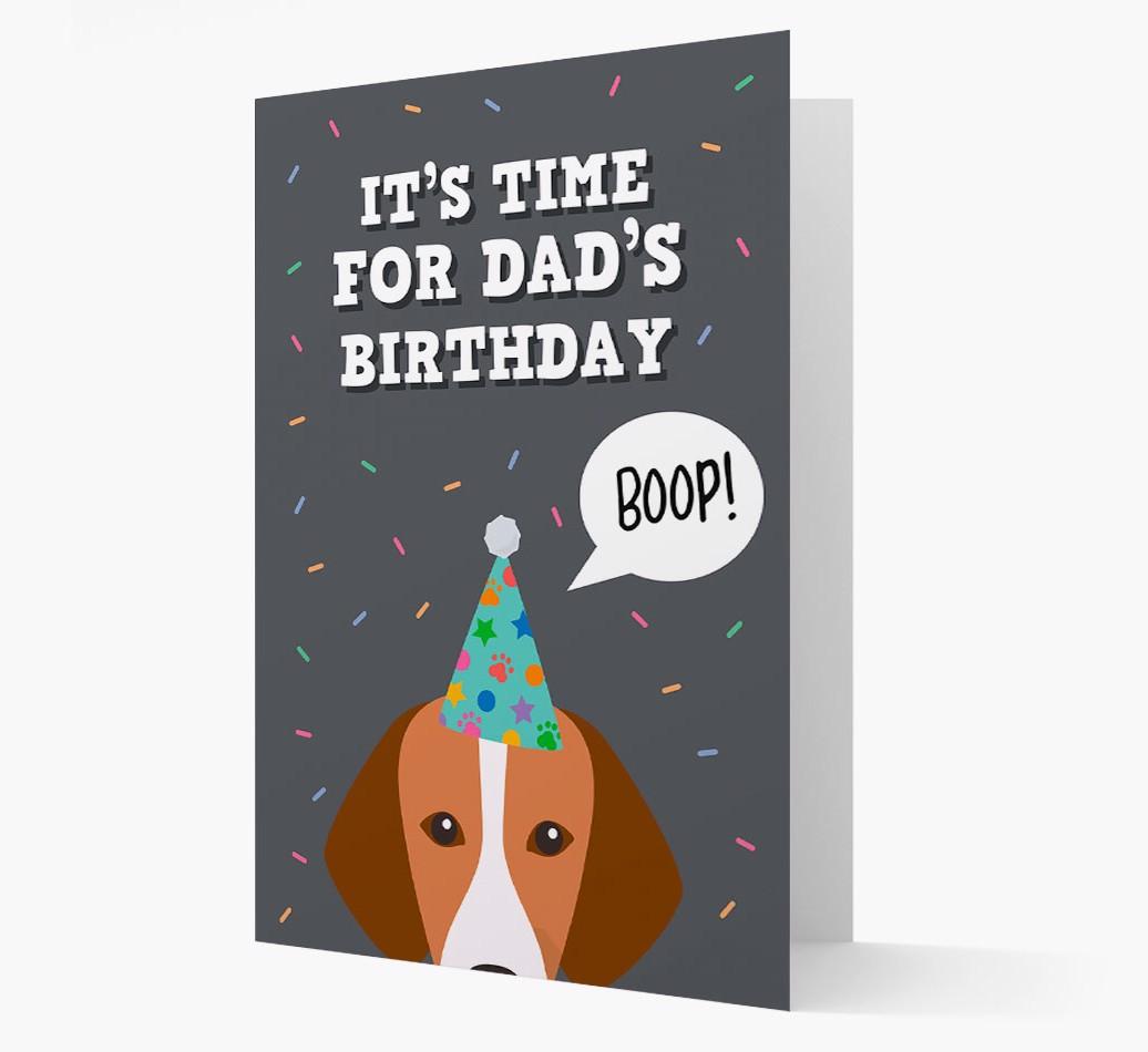 Dad's Birthday Boop: Personalised {breedFullName} Card