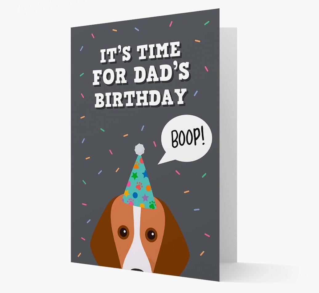 Dad's Birthday Boop: Personalised {breedFullName} Card