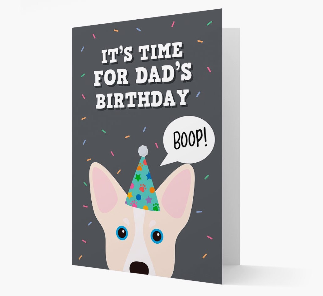 Dad's Birthday Boop: Personalised {breedFullName} Card