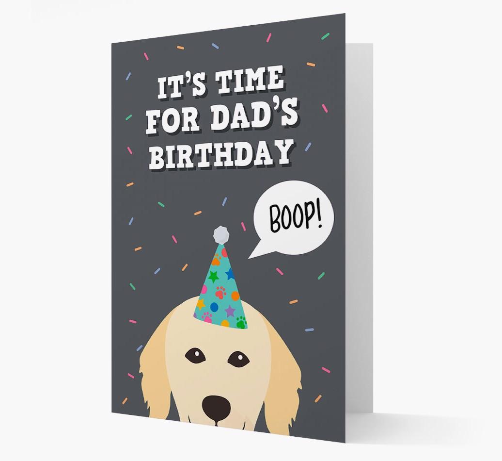 Dad's Birthday Boop: Personalised {breedFullName} Card