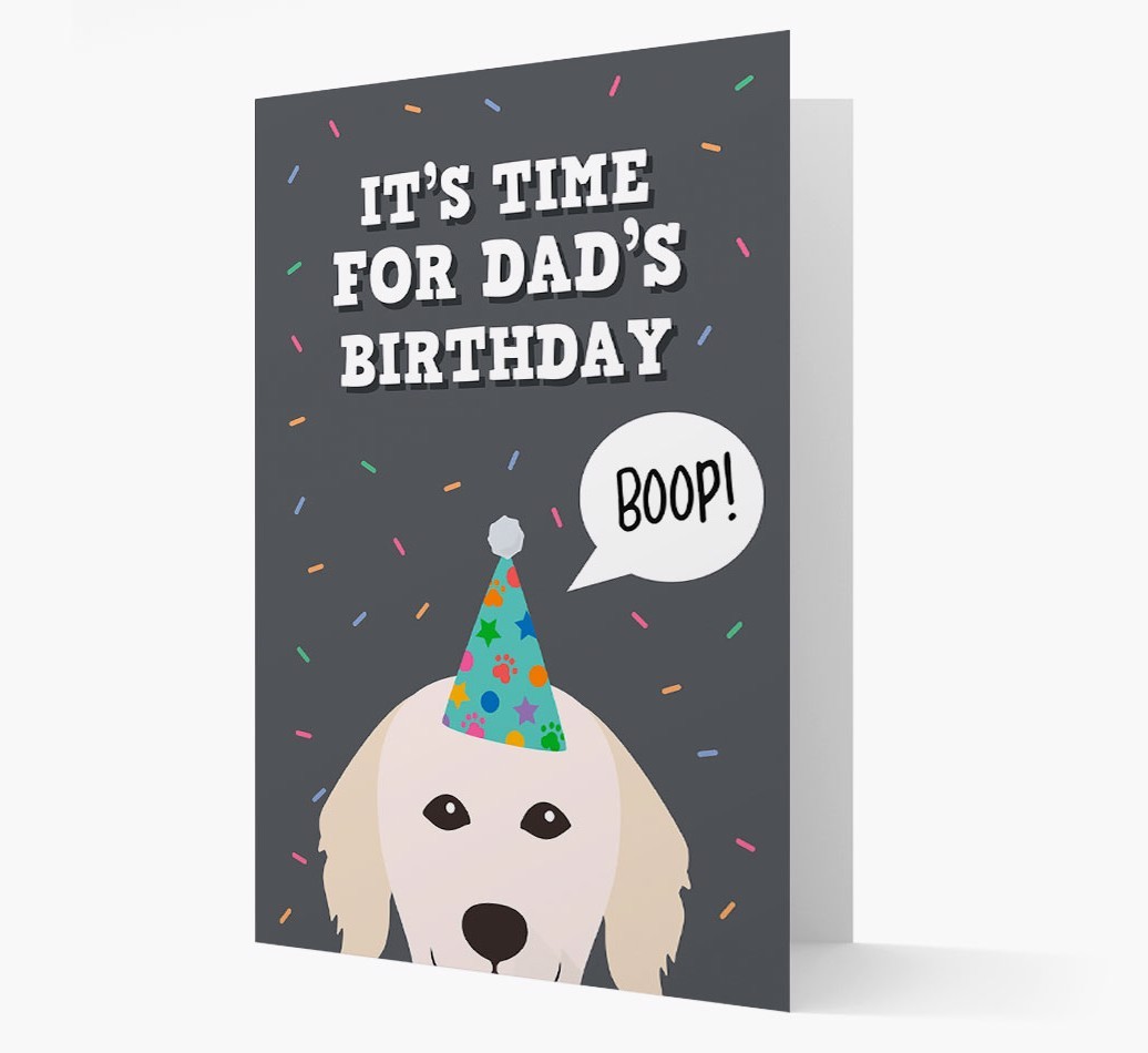 Dad's Birthday Boop: Personalised {breedFullName} Card