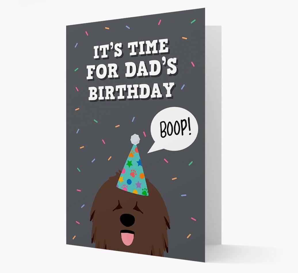 Dad's Birthday Boop: Personalised {breedFullName} Card