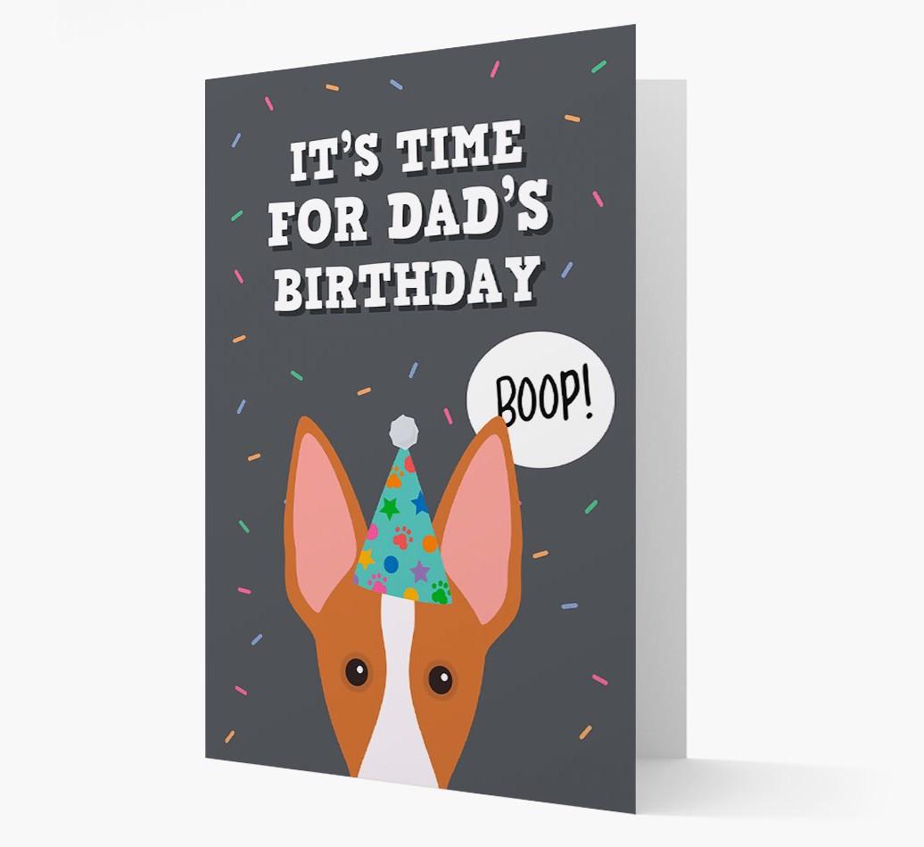 Dad's Birthday Boop: Personalised {breedFullName} Card