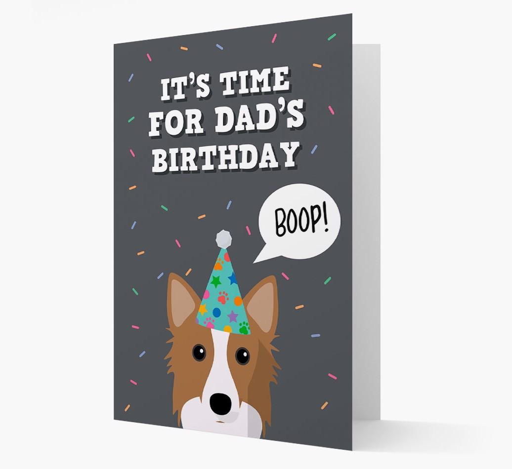 Dad's Birthday Boop: Personalised {breedFullName} Card