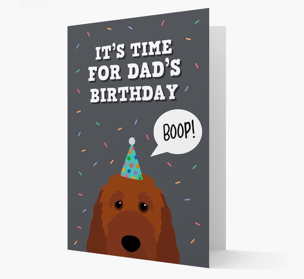 Dad's Birthday Boop: Personalised {breedFullName} Card