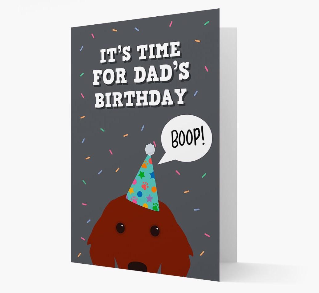 Dad's Birthday Boop: Personalised {breedFullName} Card