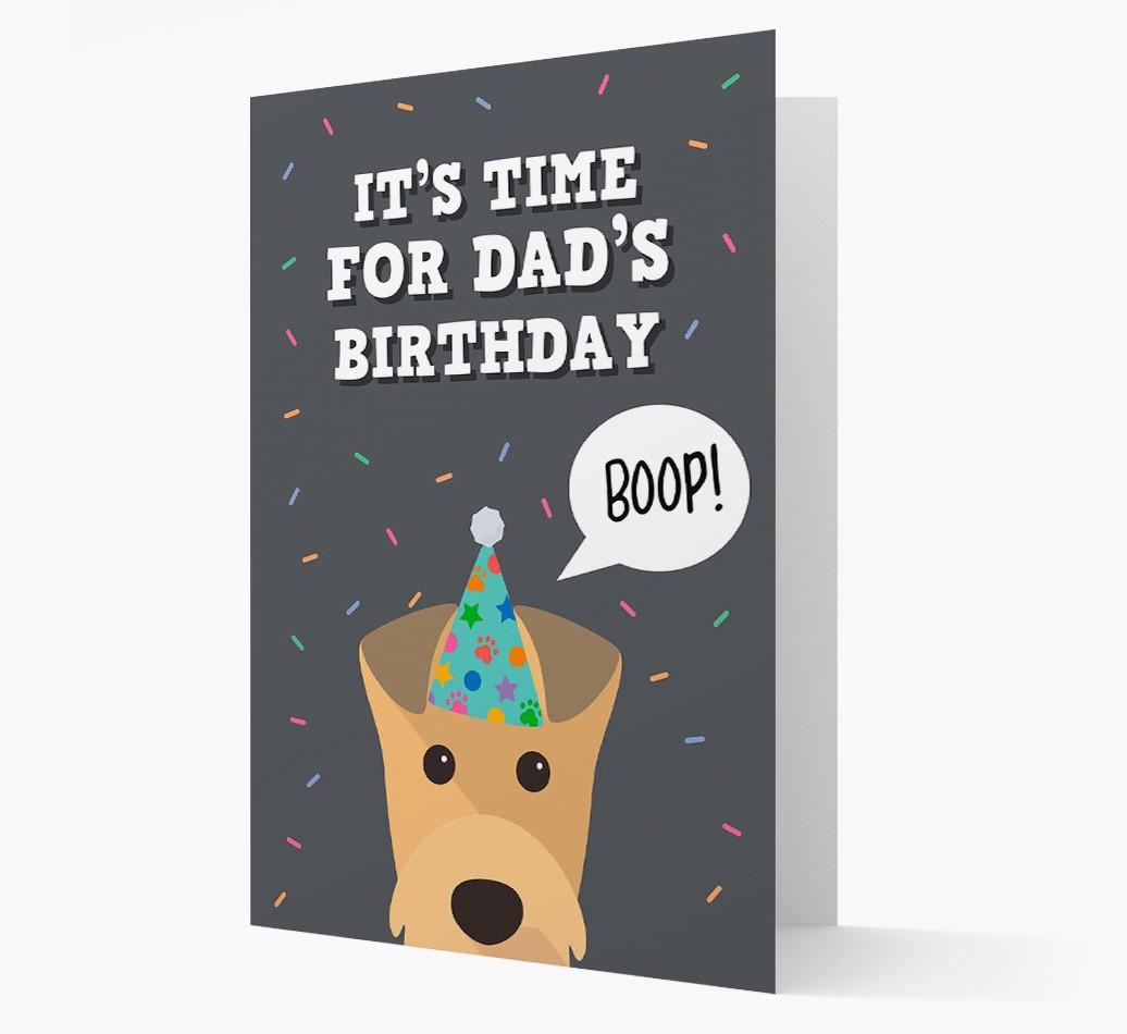Dad's Birthday Boop: Personalised {breedFullName} Card