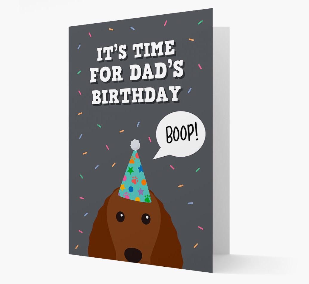 Dad's Birthday Boop: Personalised {breedFullName} Card