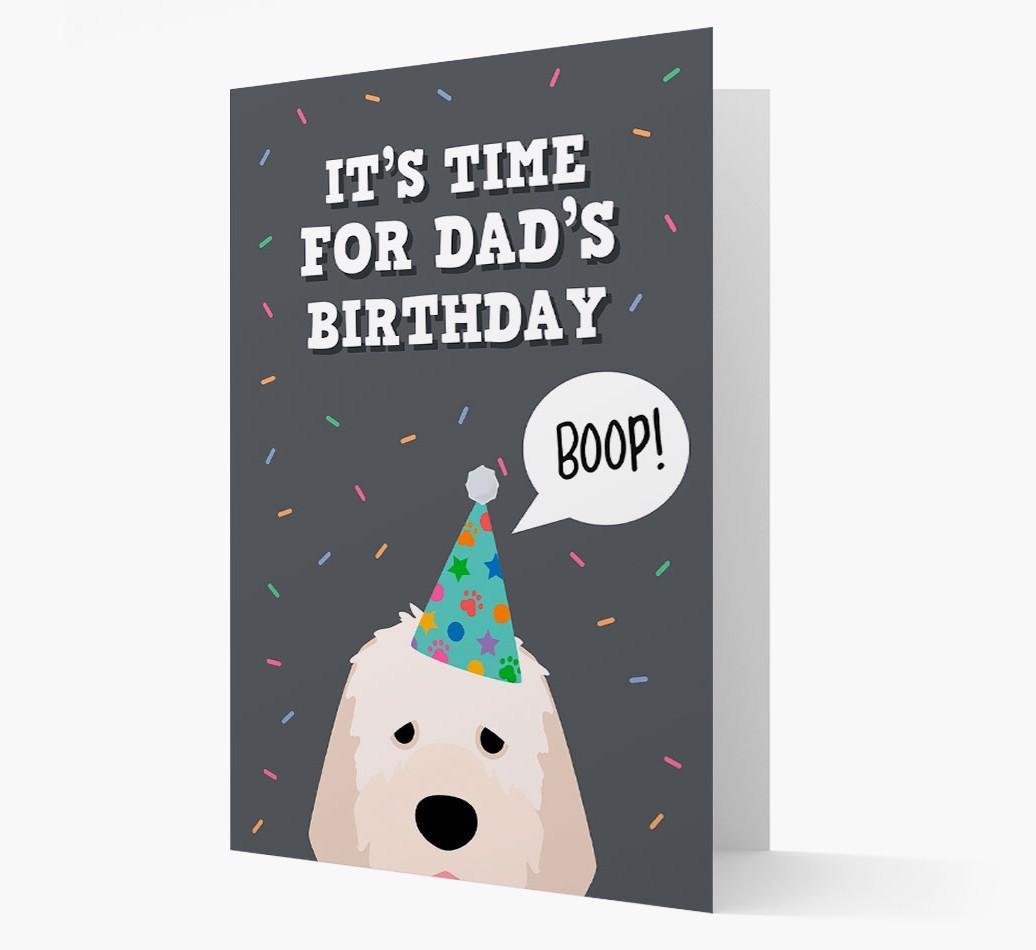 Dad's Birthday Boop: Personalised {breedFullName} Card