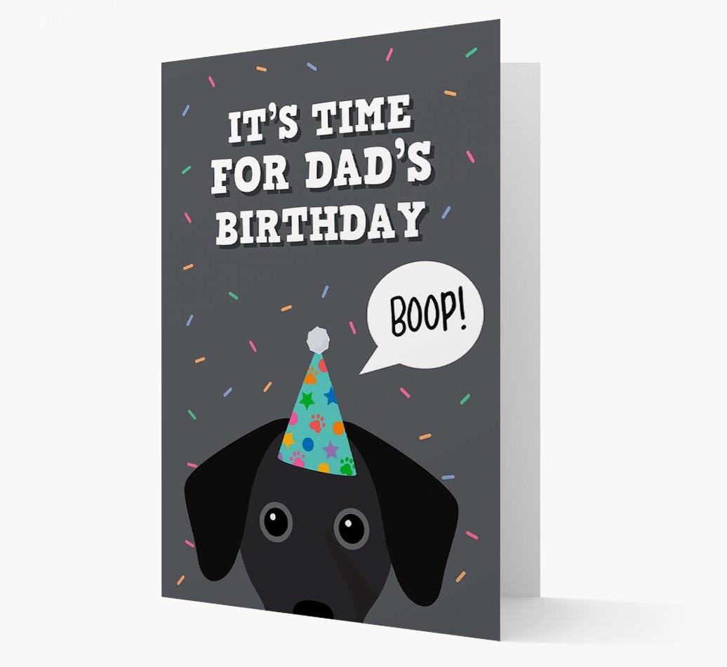 Dad's Birthday Boop: Personalised {breedFullName} Card
