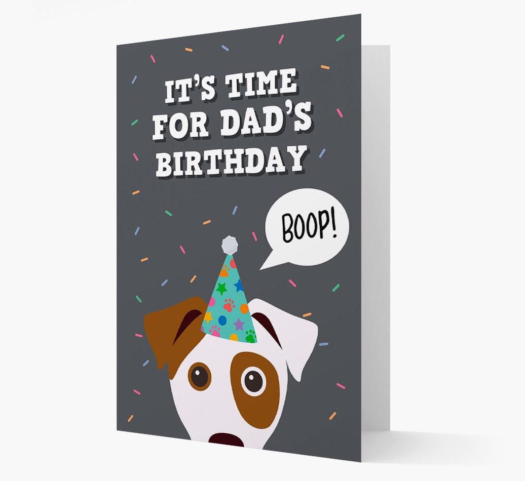 Dad's Birthday Boop: Personalised {breedFullName} Card