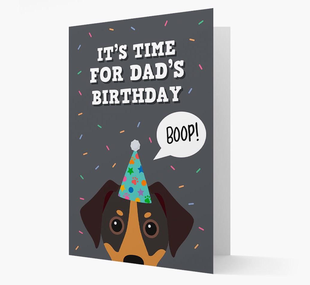 Dad's Birthday Boop: Personalised {breedFullName} Card