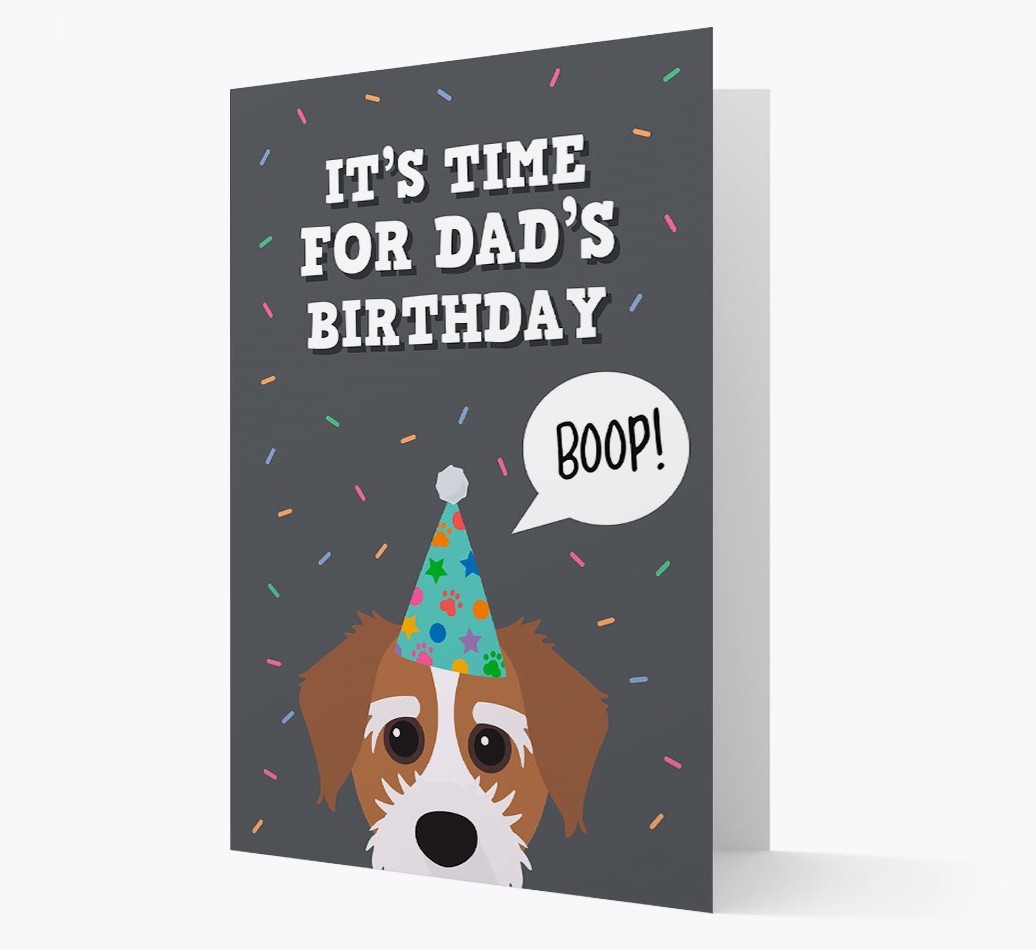 Dad's Birthday Boop: Personalised {breedFullName} Card