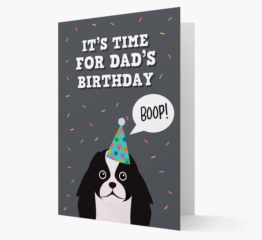 Dad's Birthday Boop: Personalised {breedFullName} Card