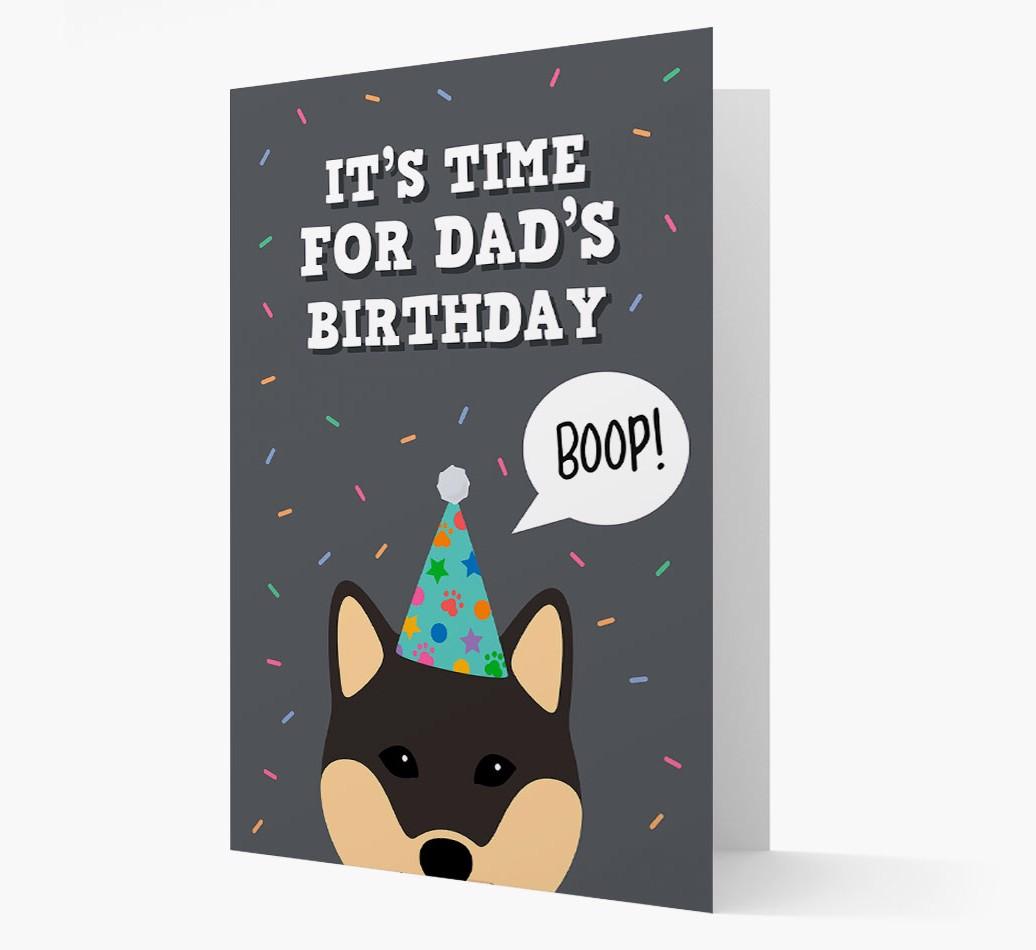 Dad's Birthday Boop: Personalised {breedFullName} Card