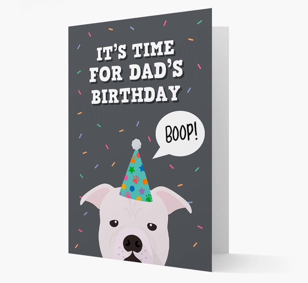 Dad's Birthday Boop: Personalised {breedFullName} Card