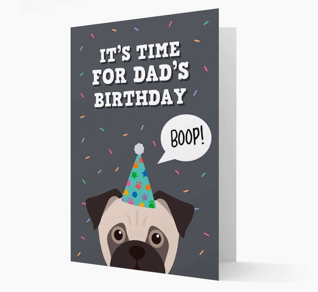 Dad's Birthday Boop: Personalised {breedFullName} Card