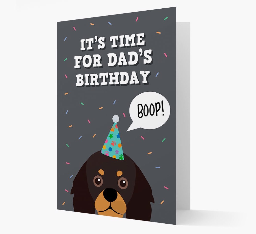 Dad's Birthday Boop: Personalised {breedFullName} Card