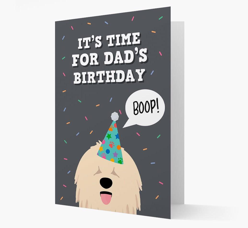 Dad's Birthday Boop: Personalised {breedFullName} Card