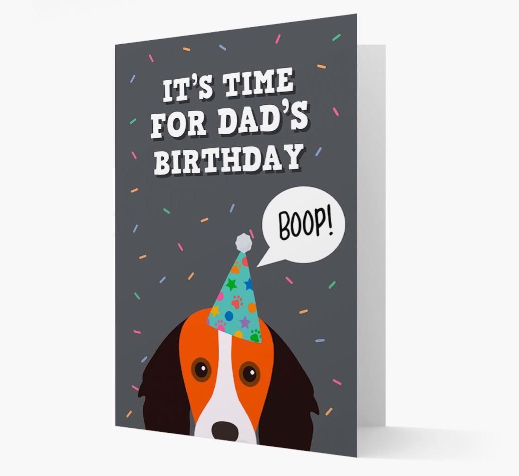 Dad's Birthday Boop: Personalised {breedFullName} Card