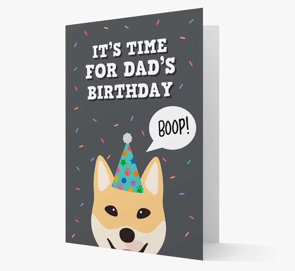 Dad's Birthday Boop: Personalised {breedFullName} Card