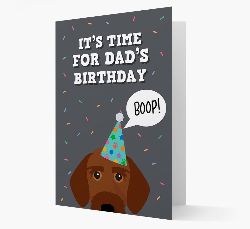 Dad's Birthday Boop: Personalised {breedFullName} Card