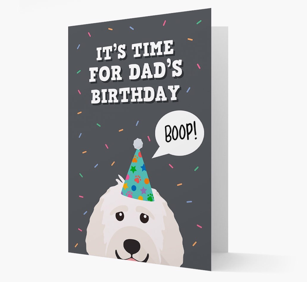 Dad's Birthday Boop: Personalised {breedFullName} Card