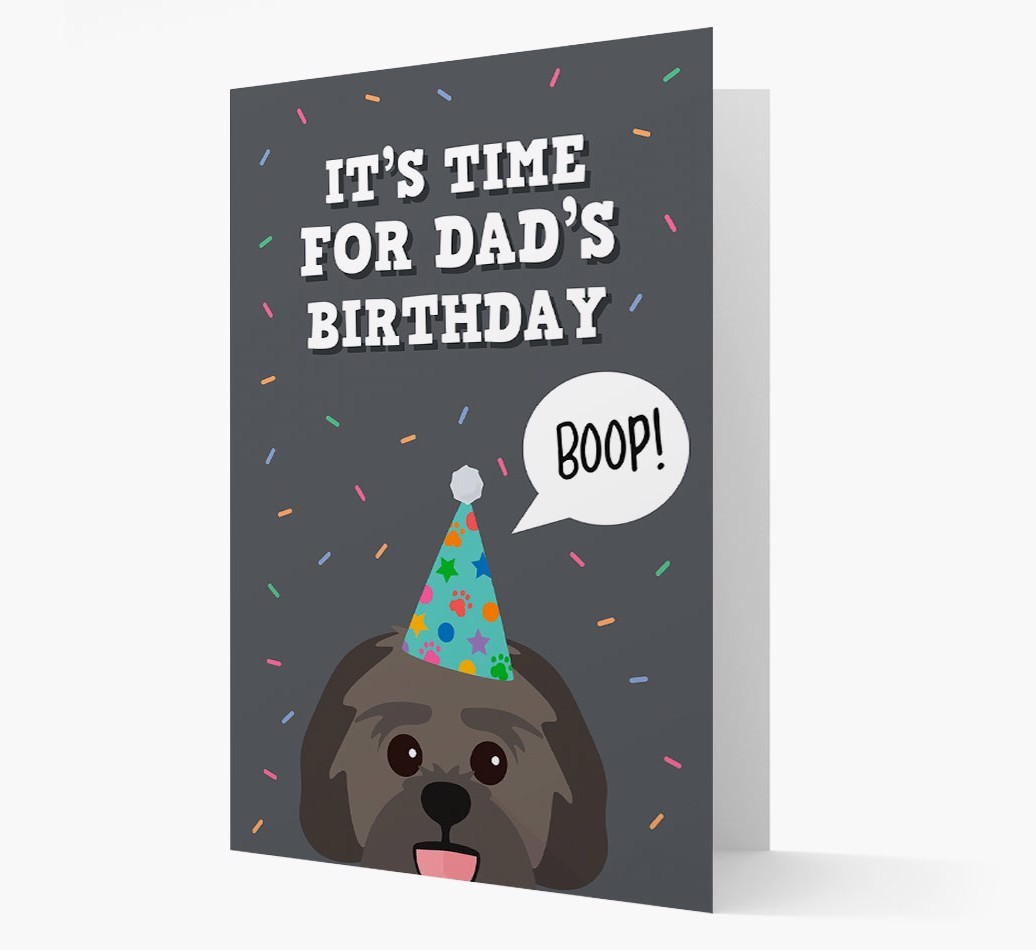 Dad's Birthday Boop: Personalised {breedFullName} Card