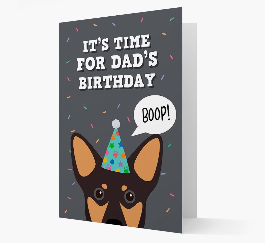 Dad's Birthday Boop: Personalised {breedFullName} Card