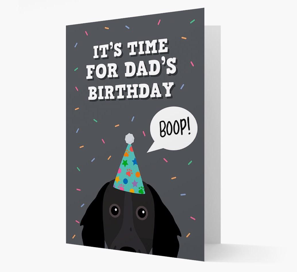 Dad's Birthday Boop: Personalised {breedFullName} Card