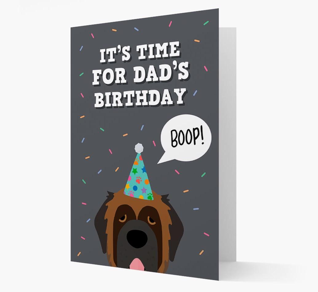 Dad's Birthday Boop: Personalised {breedFullName} Card