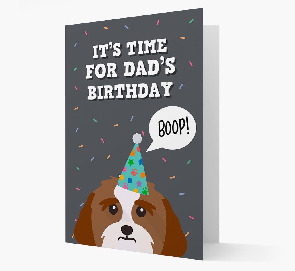 Dad's Birthday Boop: Personalised {breedFullName} Card