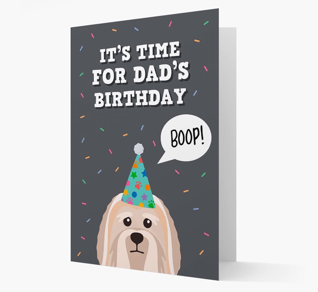 Dad's Birthday Boop: Personalised {breedFullName} Card